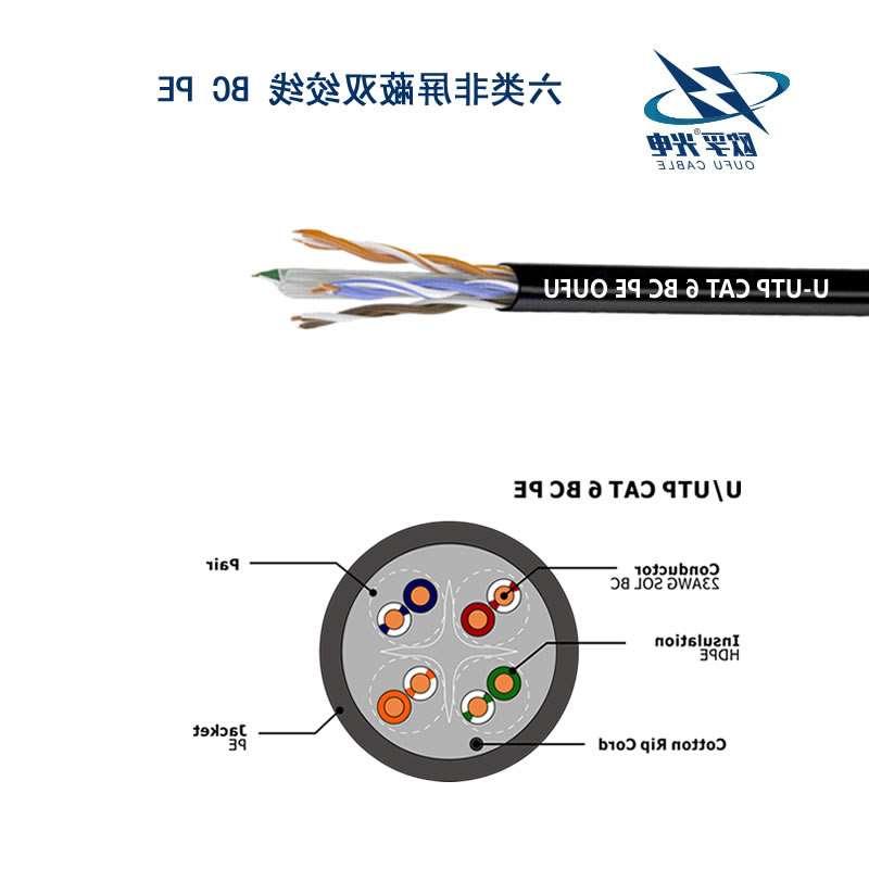 涪陵区U/UTP6类4对非屏蔽室外电缆(23AWG)